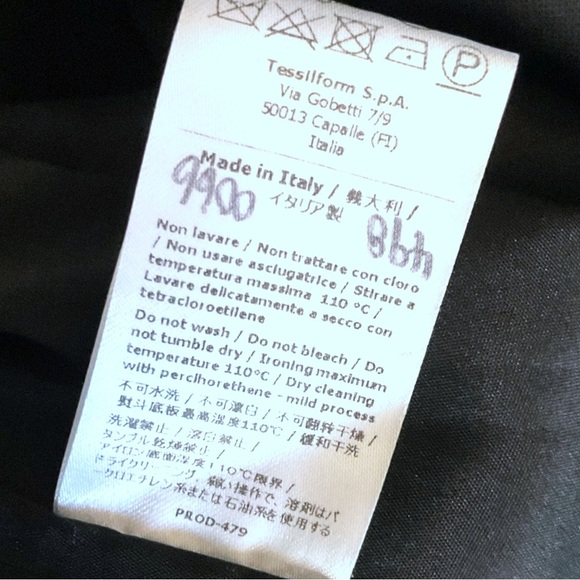 [ PATRITZIA PEPE ] Black Layered Drape Plunge Neck Cocktail Dress : Sz 42 - Picture 6 of 6